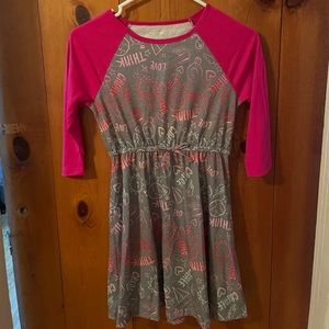 girls random print dress